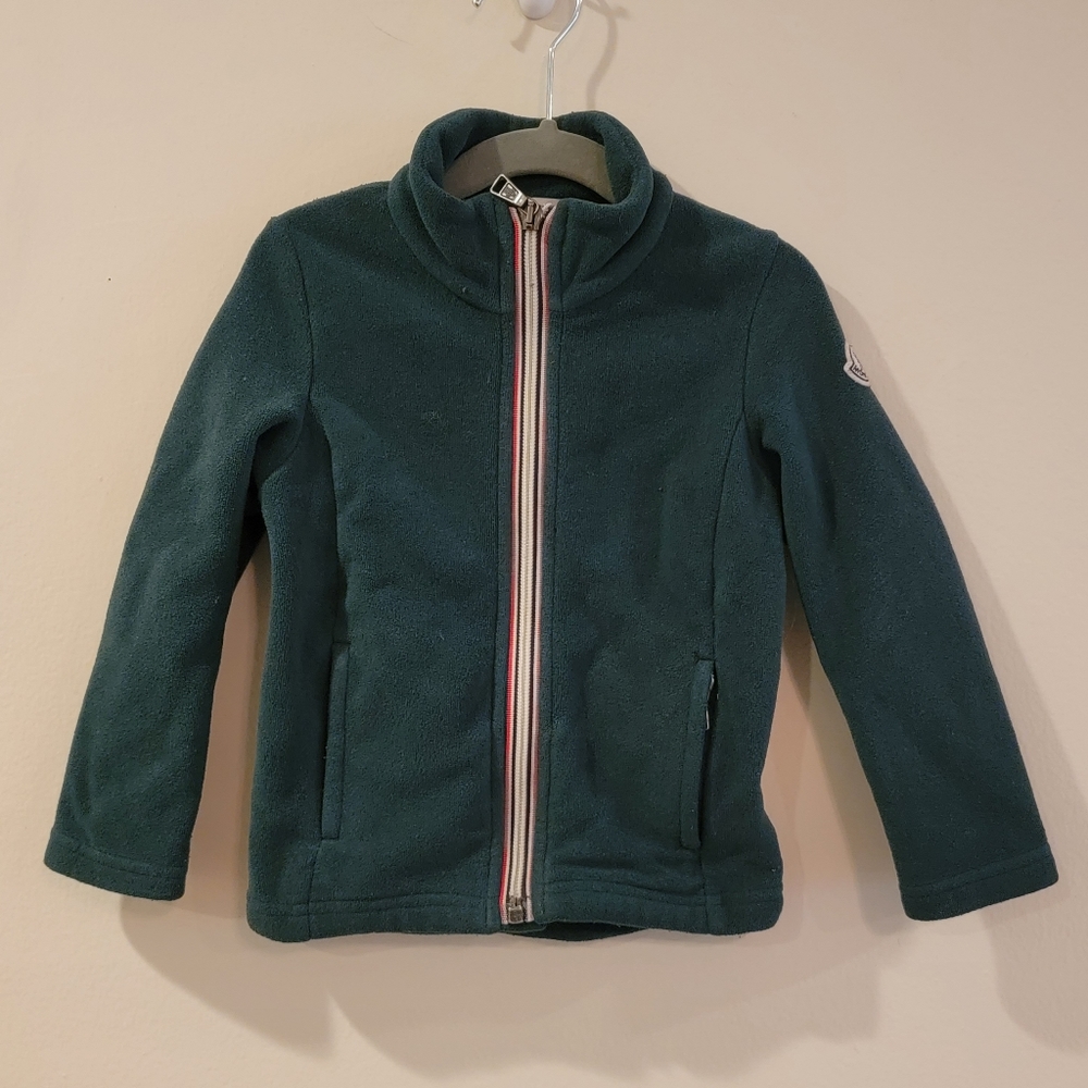 Moncler infant kids size 3y fleece zip up size 3 green